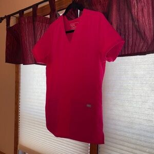 Figs Women's Rose Pink Scrub Top